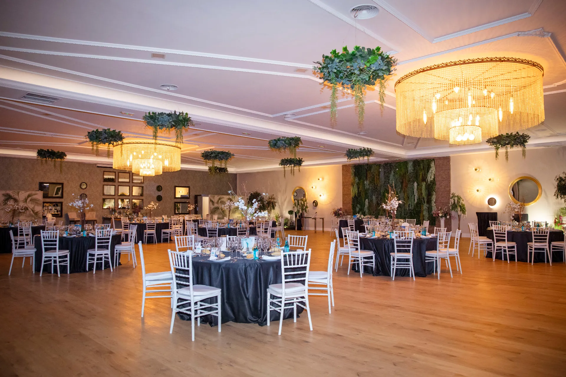 Salón Ribera I montado para un banquete